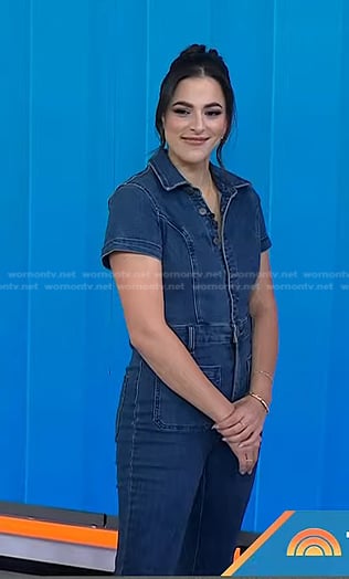 Janelle Cohen's denim jumpsuit on Today