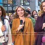 Jenna’s camel coat on Today