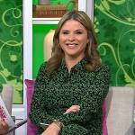 Jenna’s green leaf print shirtdress on Today