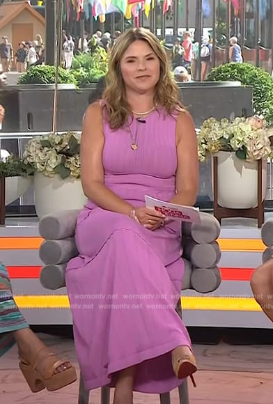 Jenna's lilac knit sleeveless dress on Today