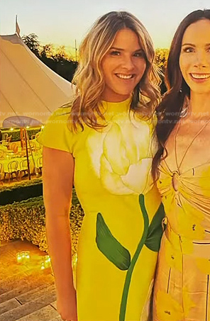 Jenna’s yellow floral dress on Today