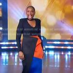 Jennifer’s colorblock skirt on The Jennifer Hudson Show