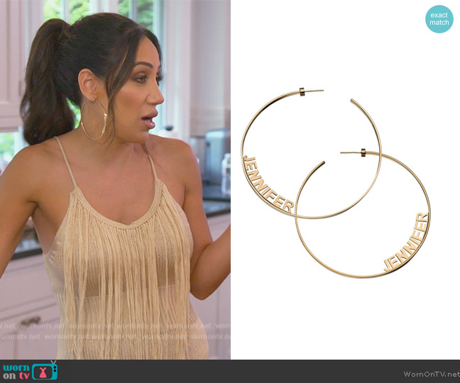 Jennifer Zeuner Ciara Hoops worn by Melissa Gorga on The Real Housewives of New Jersey