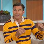 Jerry’s yellow stripe rugby shirt on The Talk