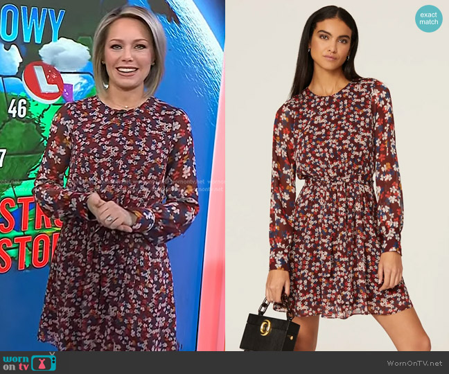 Jason Wu Collective Floral Tie Waist Dress worn by Dylan Dreyer on Today