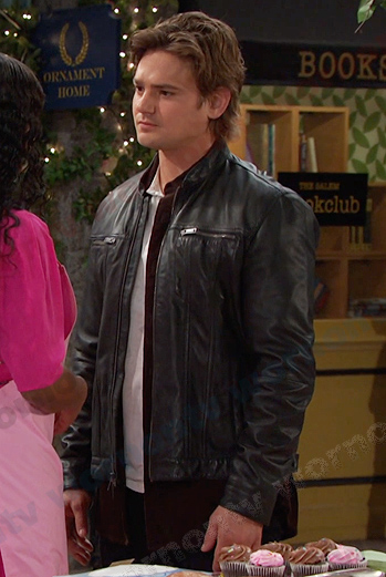 Johnny’s black leather jacket on Days of our Lives