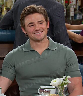 Johnny's green polo shirt on Days of our Lives