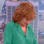 Joy’s green layered collar blouse on The View