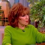 Joy’s lime green ribbed sweater on The View