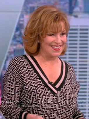 Joy’s monogram sweater on The View