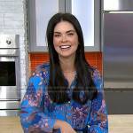 Katie Lee’s blue floral dress on Today