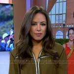 Kaylee Hartung’s green braid-trim blouse on Today