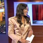 Kaylee Hartung’s satin blazer dress on Today