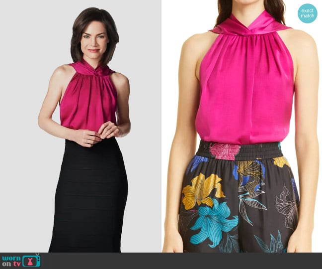 Kobi Halperin Deanne Blouse worn by Elizabeth Webber (Rebecca Herbst) on General Hospital