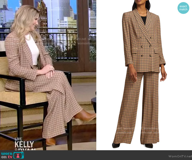 L'Agence Jayda Blazer and Pants worn by Jennifer Nettles on Live with Kelly and Ryan