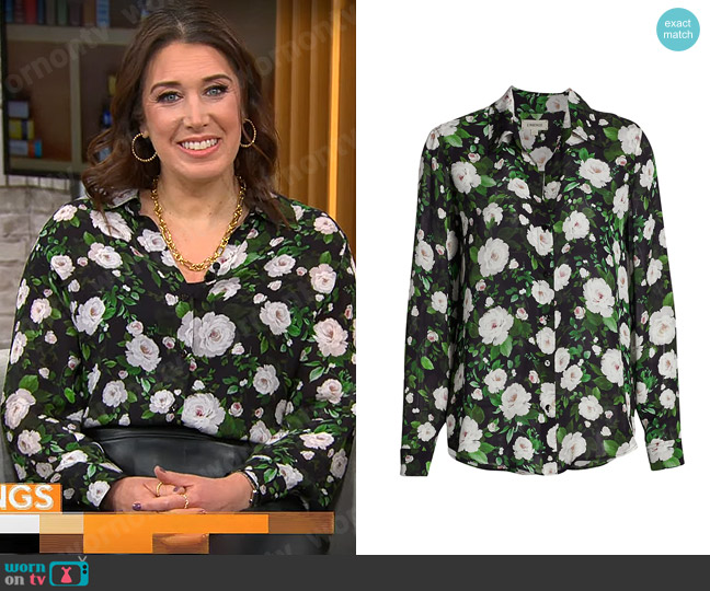 L'Agence Nina Blouse worn by Sarah Gelman on CBS Mornings