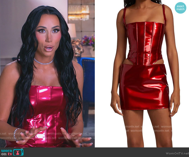 LaQuan Smith Corset Bustier worn by  on The Real Housewives of New Jersey