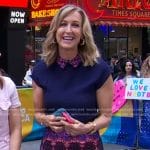 Lara’s navy lace dress on Good Morning America