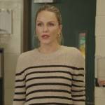 Laura’s striped beige sweater on All American