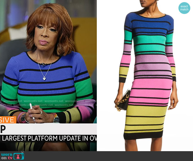 Le Superbe Chakra Dress worn by Gayle King on CBS Mornings