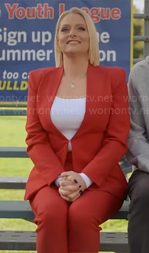 Lexi's red suit on Not Dead Yet