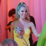 Lisa’s yellow floral embellished dress on The Real Housewives of Miami