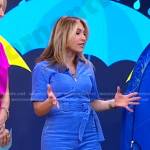 Lori’s blue corduroy jumpsuit on Good Morning America