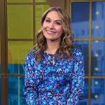 Lori’s blue floral dress on Good Morning America