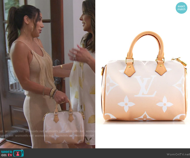 Louis Vuitton Pool Monogram Bag worn by Melissa Gorga on The Real Housewives of New Jersey