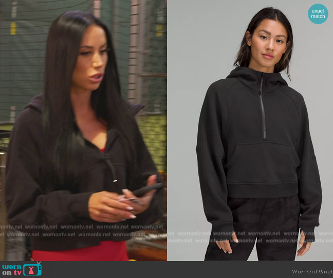 Lululemon Scuba Oversized Half-Zip Hoodie worn by  on The Real Housewives of New Jersey
