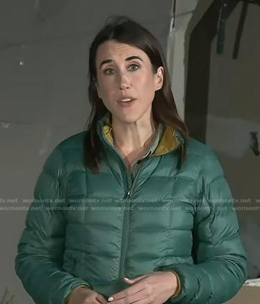 Maggie Vespa’s green puffer jacket on Today