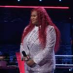 Manasseh Samone’s sequin pant suit on The Voice