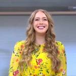 Mandy Merriman’s yellow floral dress on Good Morning America