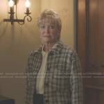 Margaret Buckley’s beige plaid jacket on 9-1-1