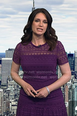 Maria's purple lace dress on Today