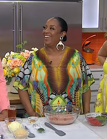 Melba Wilson’s printed caftan dress on Today