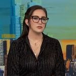 Savannah’s metallic striped shirt on NBC News Daily