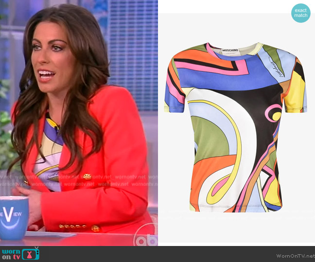 Moschino Abstract Print worn by Alyssa Farah Griffin on The View