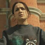 Nadia’s racoon graphic sweatshirt on You