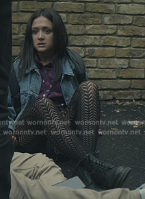 Nadia's black utility boots on You