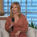 Natalie’s brown belted jumpsuit on The Talk