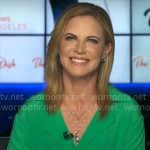 Natalie Morales’s green blouse on CBS Mornings