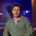 Niall Horan’s green long sleeve polo shirt on The Voice