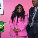 Nicole Byer’s pink blazer and pants on Today