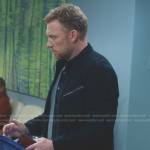 Owen Hunt’s black suede jacket on Greys Anatomy