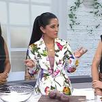 Palak Patel’s white floral suit on Today