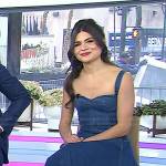 Phillipa Soo’s denim midi dress on Today