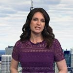 Maria's purple lace dress on Today