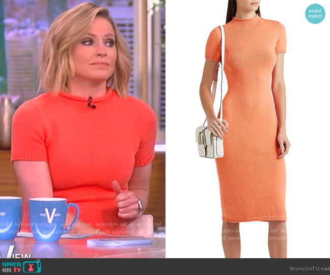 Ralph Lauren Rollneck Sweater Dress worn by Sara Haines on The View