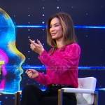 Rebecca’s pink velvet burnout top on Good Morning America